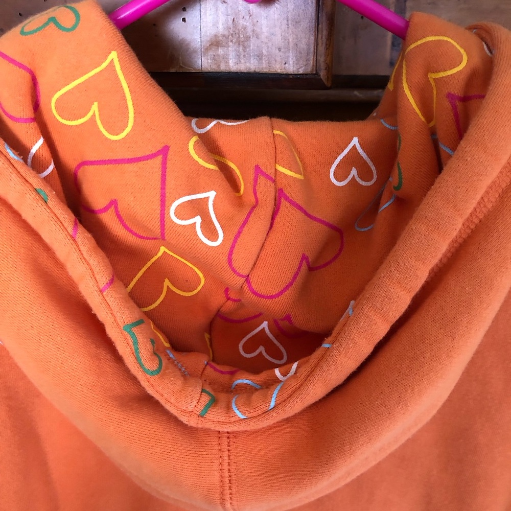 Orange split zip up - Picture 4 of 6